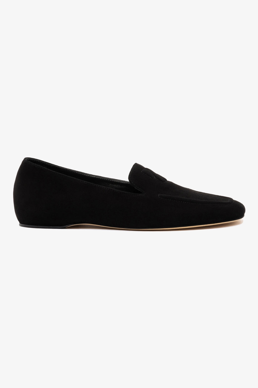 Penny Loafer In Black Suede | Larroude