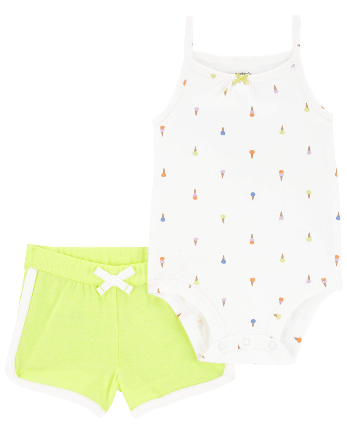 Baby 2-Piece Ice Cream Tank Bodysuit & Short Set | Carter's