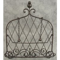 French Country Wrought Iron Cookbook Stand Book Holder Easel Bird Finial Top Cast | Etsy (US)