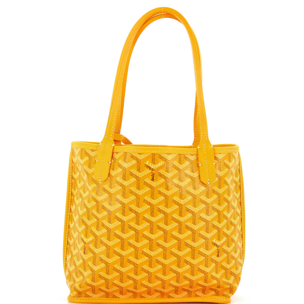 Anjou Reversible Tote Coated Canvas Mini | Rebag