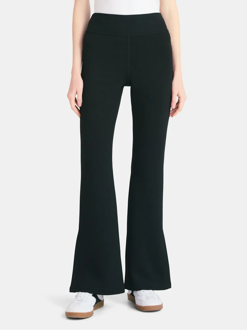 No Boundaries Pantalón Acampanado con Cinturilla Acanalada, Mujer | Walmart (US)