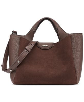 Dkny Women's Willa Small Satchel Bag - Saddle | Macy's