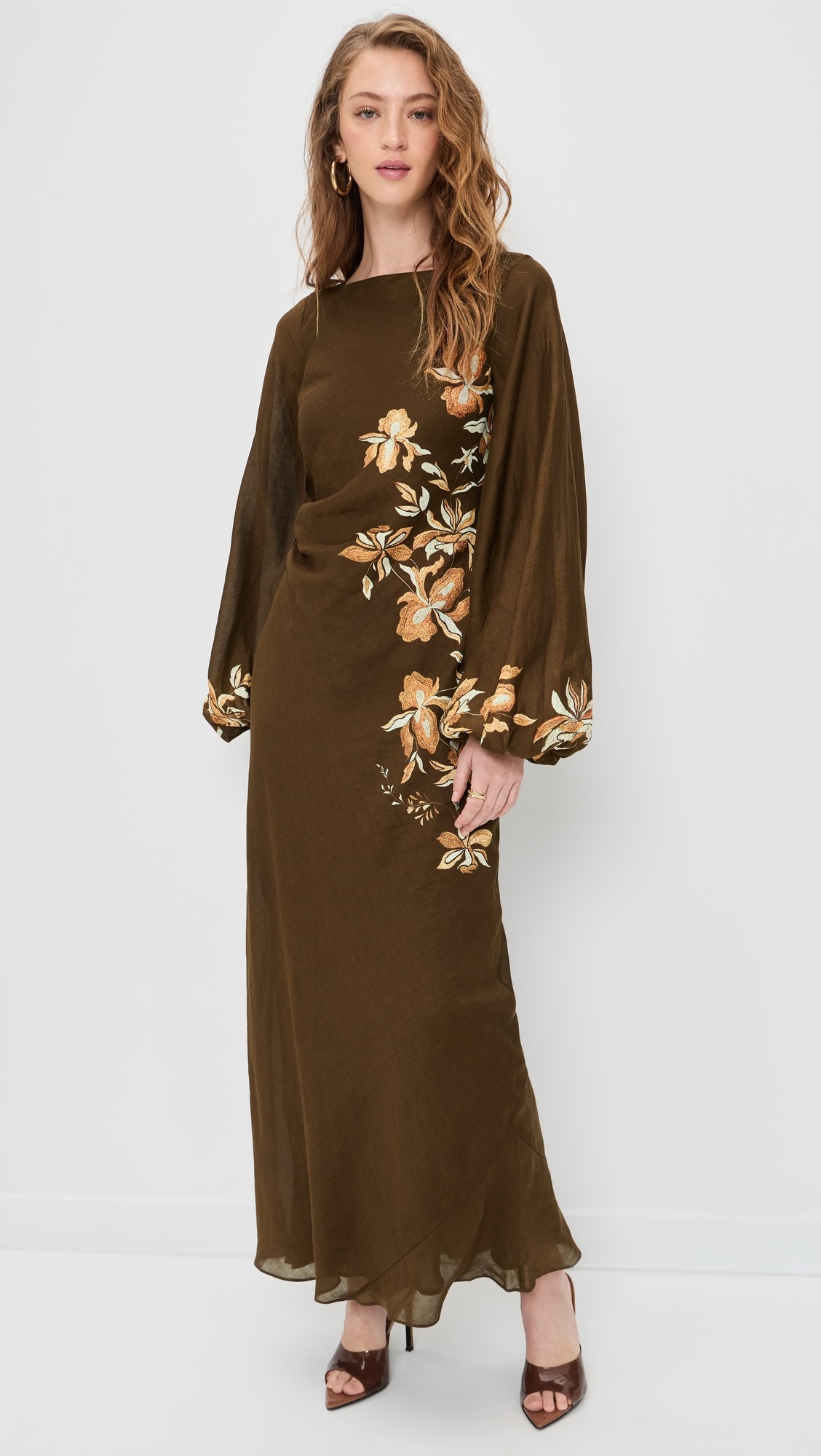 Boat Neck Long Dress | Shopbop