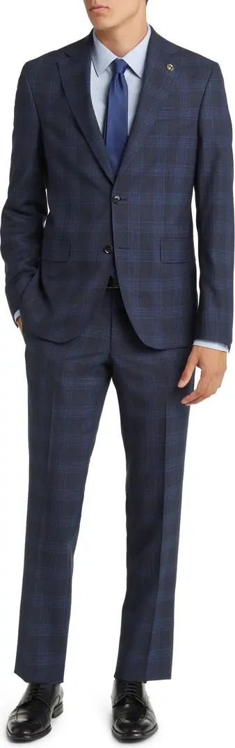 Roger Extra Slim Fit Plaid Wool Suit | Nordstrom