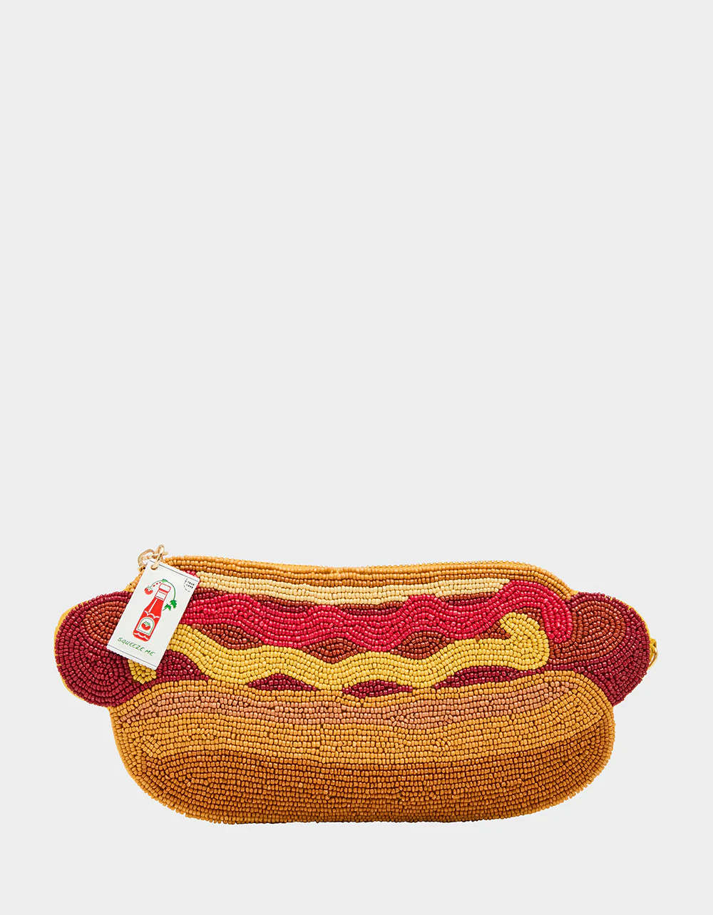 WIENER TAKES ALL MULTI Women's Beaded Hotdog Crossbody Handbag | Betsey Johnson