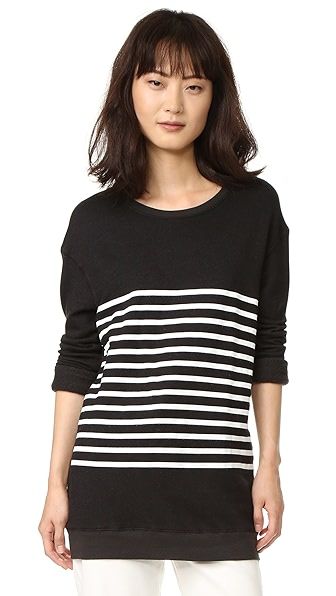 SUNDRY Stripes Pullover Sweatshirt | Shopbop