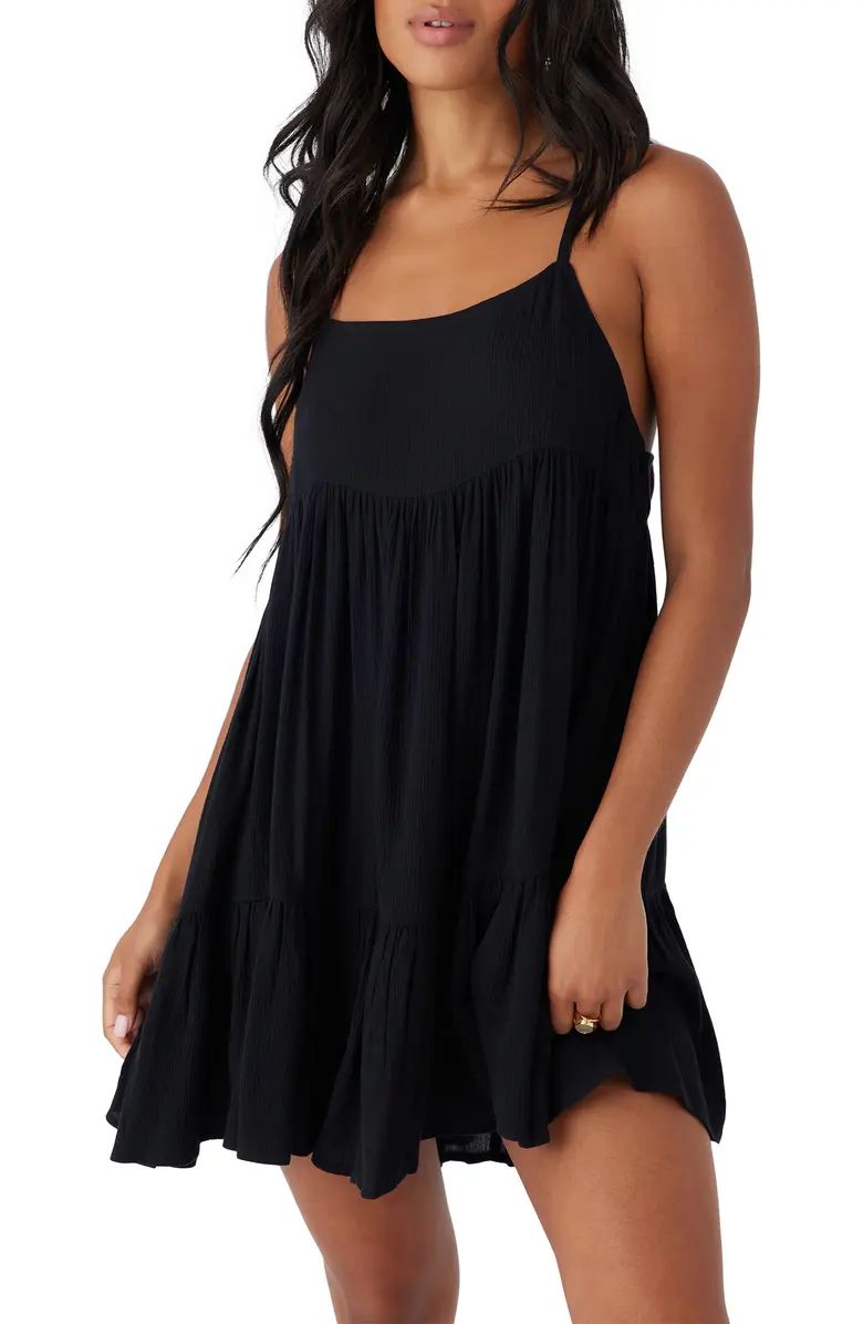 Rilee Crinkle Tiered Cover-Up Dress | Nordstrom