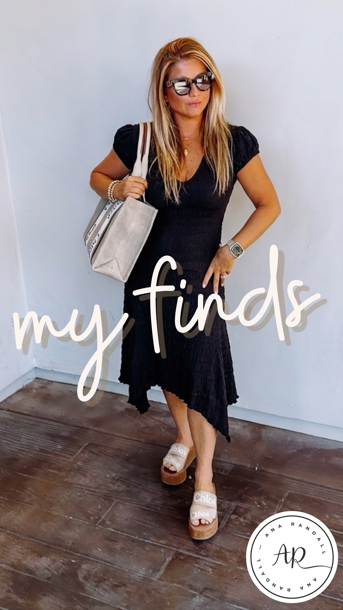 The perfect 'go-from-meetings-to-mom-duty' outfit! ✨ This black midi dress strikes the perfect balance between professional elegance and a modest silhouette, which is so important to me. I want to show my daughters that true style is a reflection of self-worth and faith. Pair it with these platform slides for a look that’s both elevated and comfortable. 

XOXO,
Ana Randall💗

#LTKsummer #LTKspring #LTKgiftguide