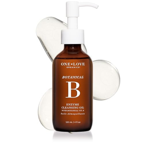One Love Organics Botanical B Enzyme Cleansing Oil – Hydrating Oil Cleanser for Double Cleansing, Makeup Remover for Face, Cruelty Free 4 oz | Amazon (US)