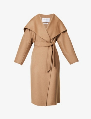 Rienza V-neck cashmere coat | Selfridges