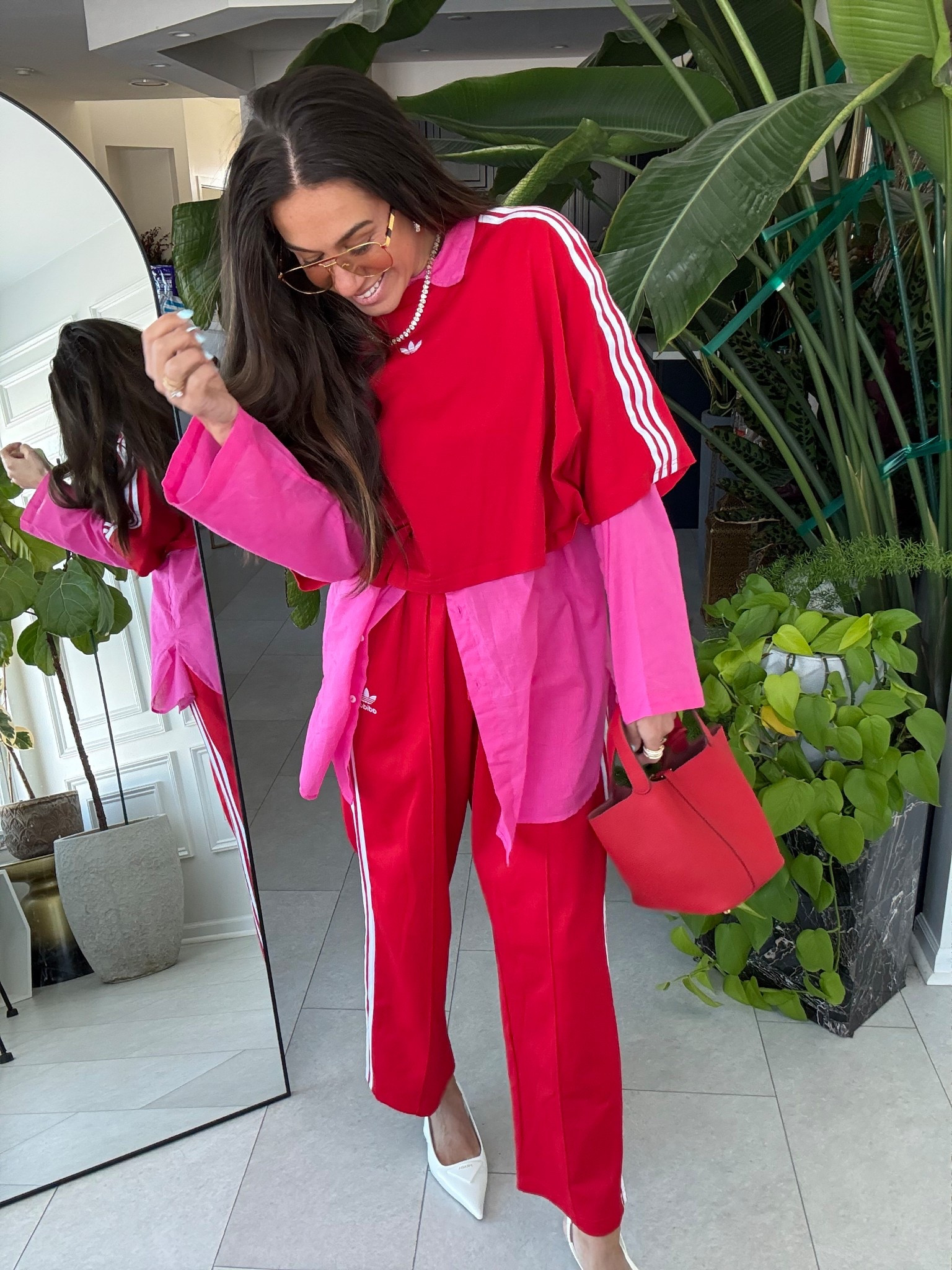 ❤️Valentines Day ready!❤️
•Pink oversized blouse available at www.KizChi.com•

#LTKValentine #LTKgrwm #LTKootd