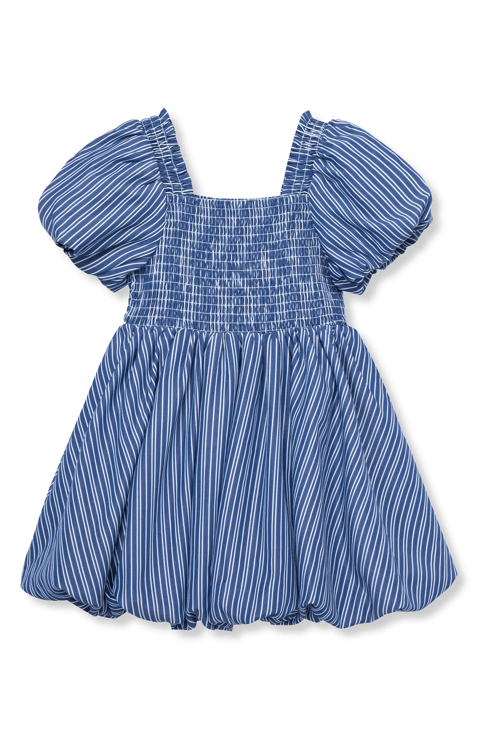 Habitual Kids Kids' Stripe Puff Sleeve Bubble Dress | Nordstrom | Nordstrom