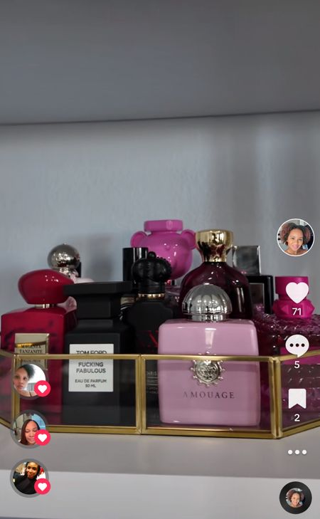 February Fragrance Tray! Video up on my TikTok! All pink & black bottles! 

#LTKVideo #LTKbeauty