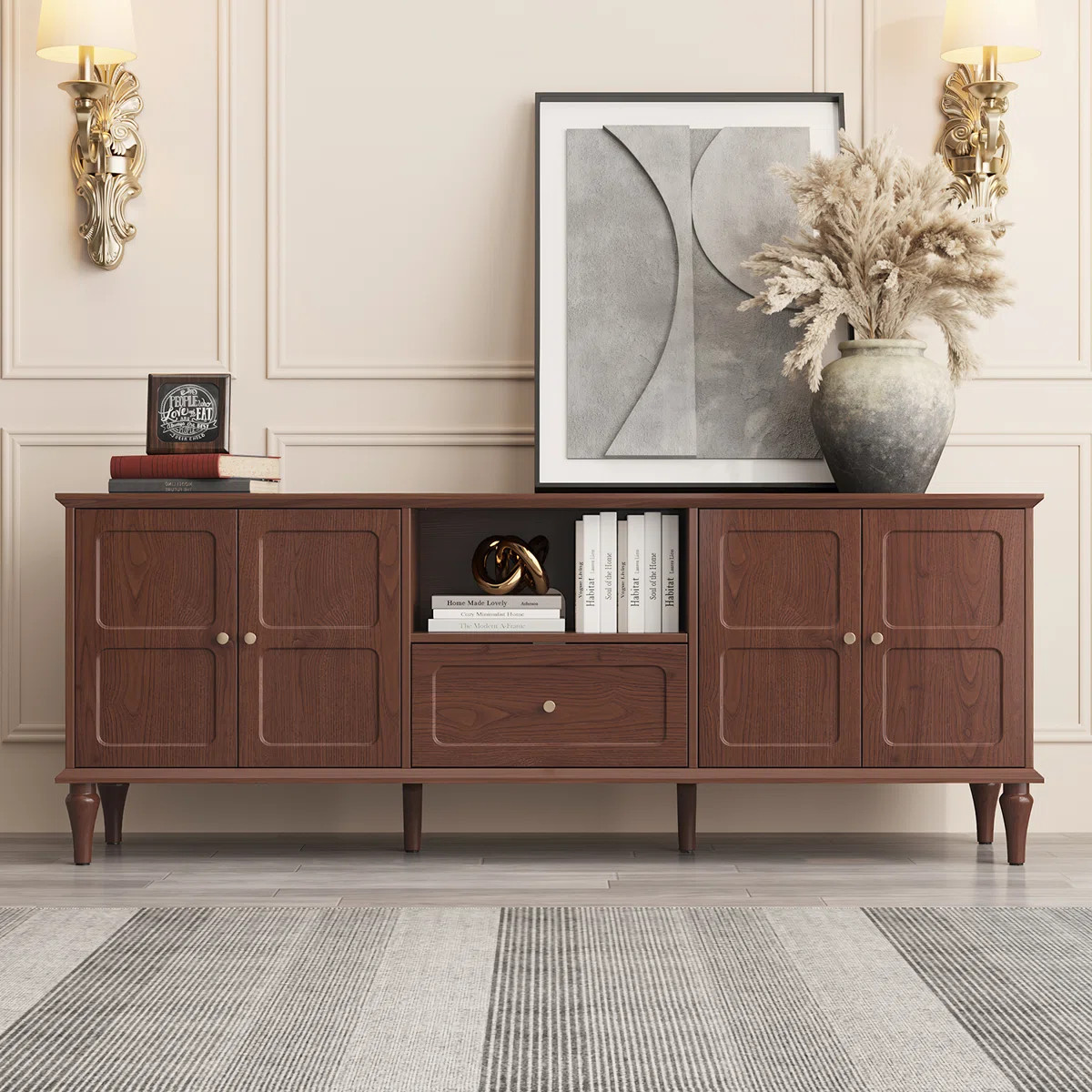 67" Mid-Century TV Stand for TVs up to 75" | Wayfair North America