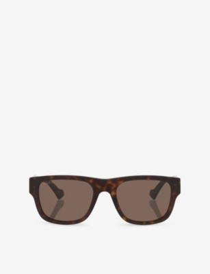 GG1427S Square-Frame  Tortoiseshell Acetate Sunglasses | Selfridges