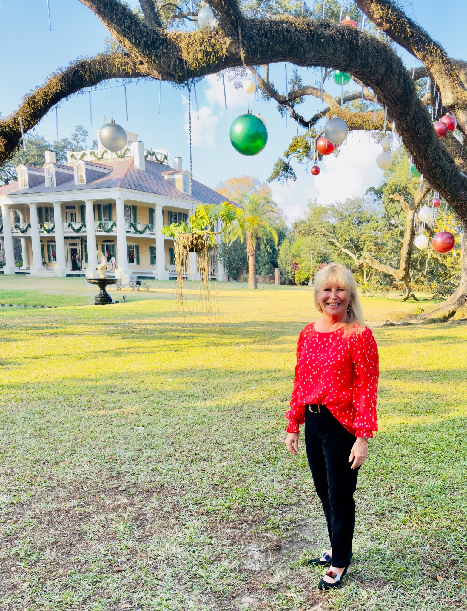 What to wear for the holidays, including New Years Eve???

Yesterday I went to an early dinner with forever work friends in Louisiana. I pulled out my beloved velvet jeans and added a sparkle top, this combination works for everything from holiday parties to New Years Day brunch! 

#LTKHoliday #LTKOver40 #LTKootd