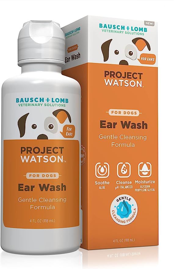 Project Watson Ear Wash for Dogs, Gentle pH Balanced Formula to Help Support Ear Health & Hygiene... | Amazon (US)