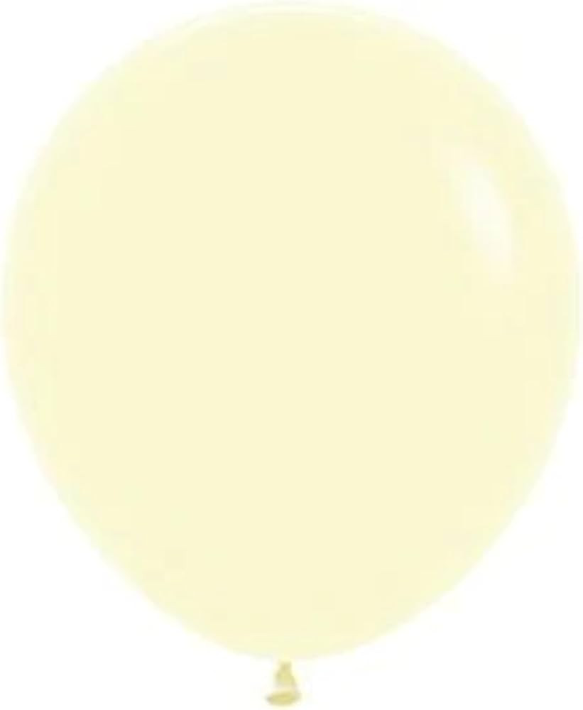 Sempertex - 18" Pastel Matte Yellow Latex Balloons (25 Count) - Party Expo | Amazon (US)