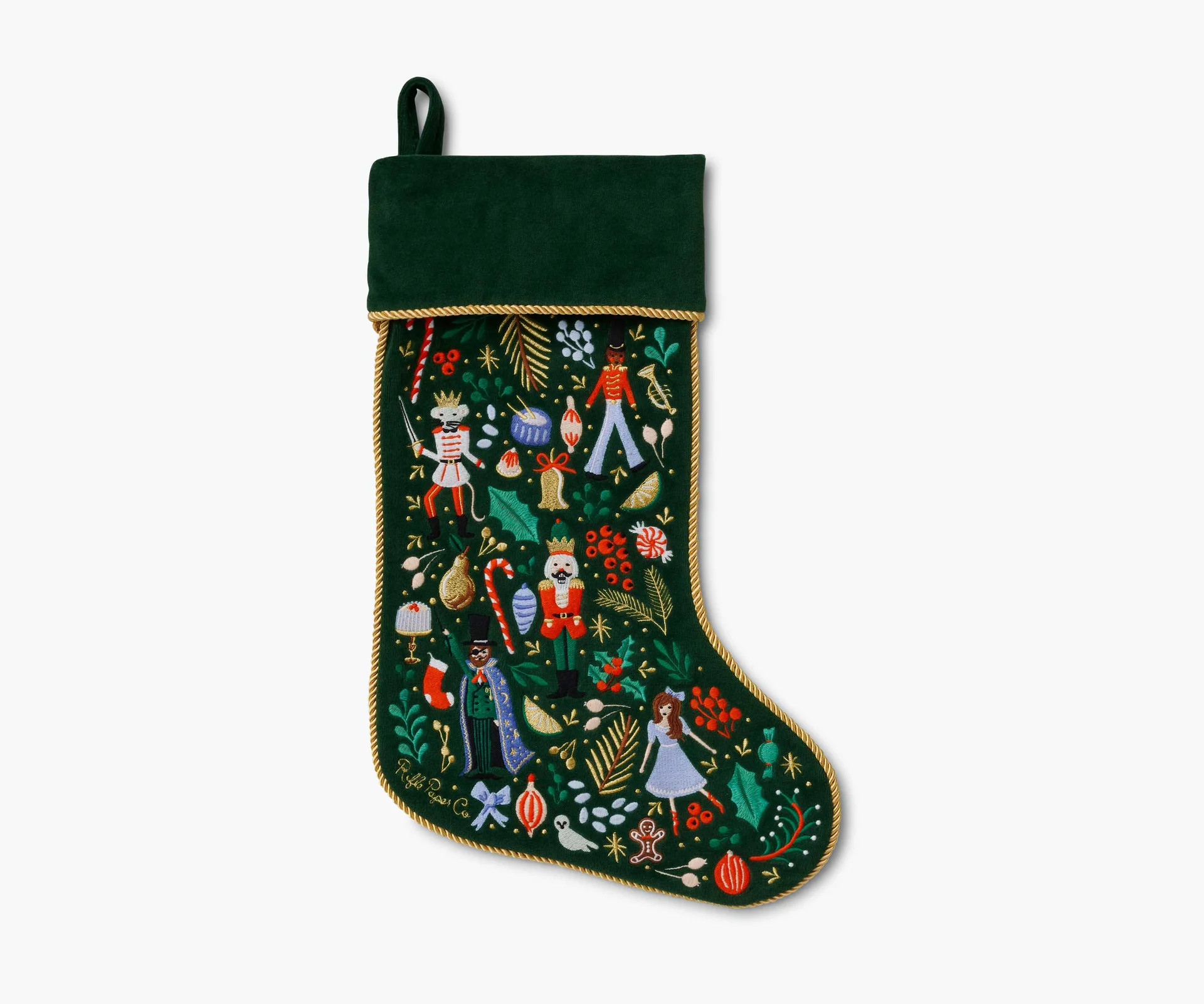 Embroidered Stocking - Nativity | Rifle Paper Co.