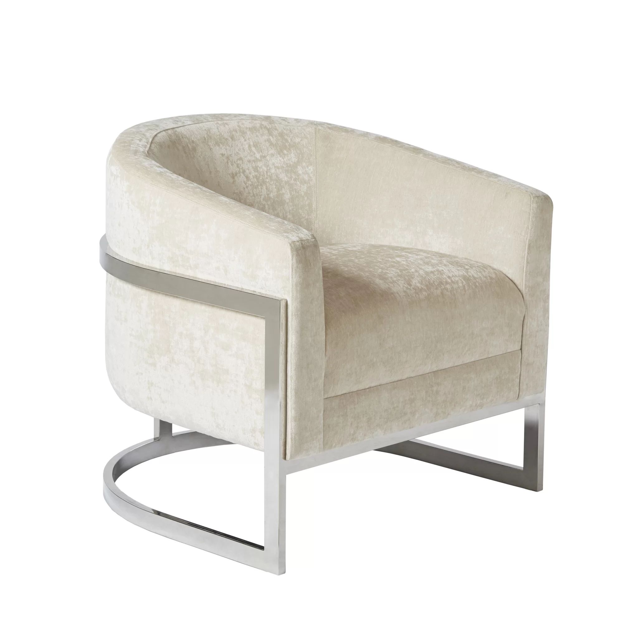 Nance Wide Velvet Barrel Chair | Wayfair North America