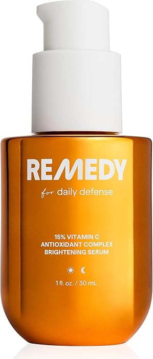 Remedy for Daily Defense | 15% Vitamin C Complex Brightening Serum | Stabilized Vitamin C with Ne... | Amazon (US)