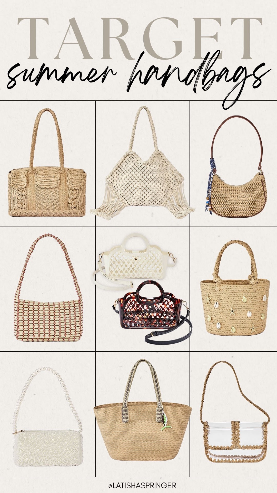 New summer handbags from Target!

#targetfinds

Target finds. Target fashion. Target new arrivals. Target straw tote. Target shell embellished straw bag. Target jelly crossbody  

#LTKgrwm #LTKSeasonal #LTKootd