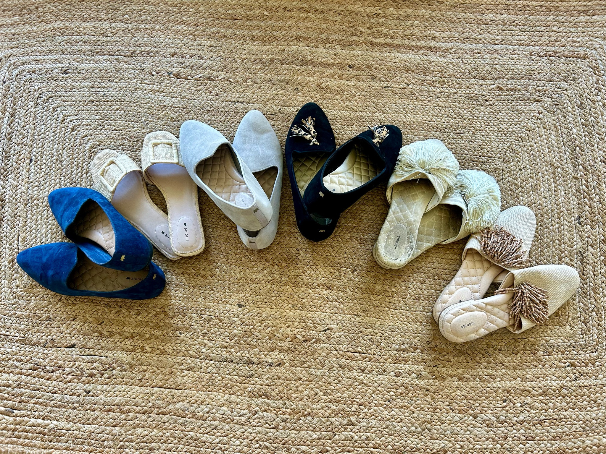 Birdies are the most comfortable flats I've ever worn!!  You can walk miles in them, but they feel like slippers.