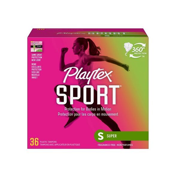 Playtex Sport Tampons - Plastic - Unscented - Super - 36ct | Target