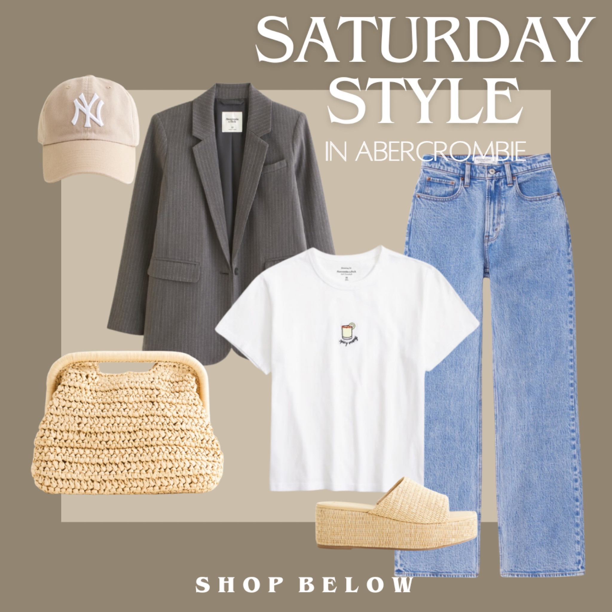 LTK SPRING SALE! LTK sale, Abercrombie, abercrombie sale, Saturday style, what to wear this weekend, casual OOTD, casual fashion, casual outfit, sports fashion, spring, summer, how to style a T-shirt, baseball, cap, baggy denim, Abercrombie, Abercrombie, style, oversize blazer, how to style a blazer, embroidered T-shirt, white tee

#LTKSeasonal #LTKSpringSale #LTKfindsunder100