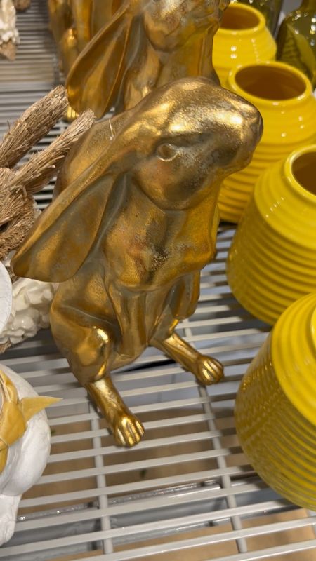 Found so many super cute bunnies for Easter and Spring decor while shopping At Home over the weekend! 

Ceramic bunny, standing gold bunny, standing crackled Easter bunny, rattan bunny, jute Easter bunny, Easter bunny decor. Easter table decor. 
#easter #spring #easterdecor

#LTKSeasonal #LTKhome #LTKFind