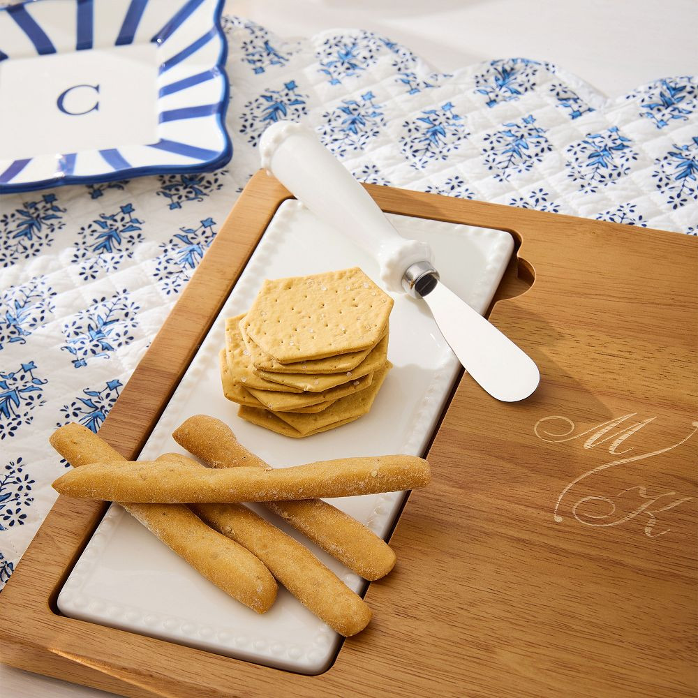 Beaded Ceramic Cheese Board Set | Mark and Graham