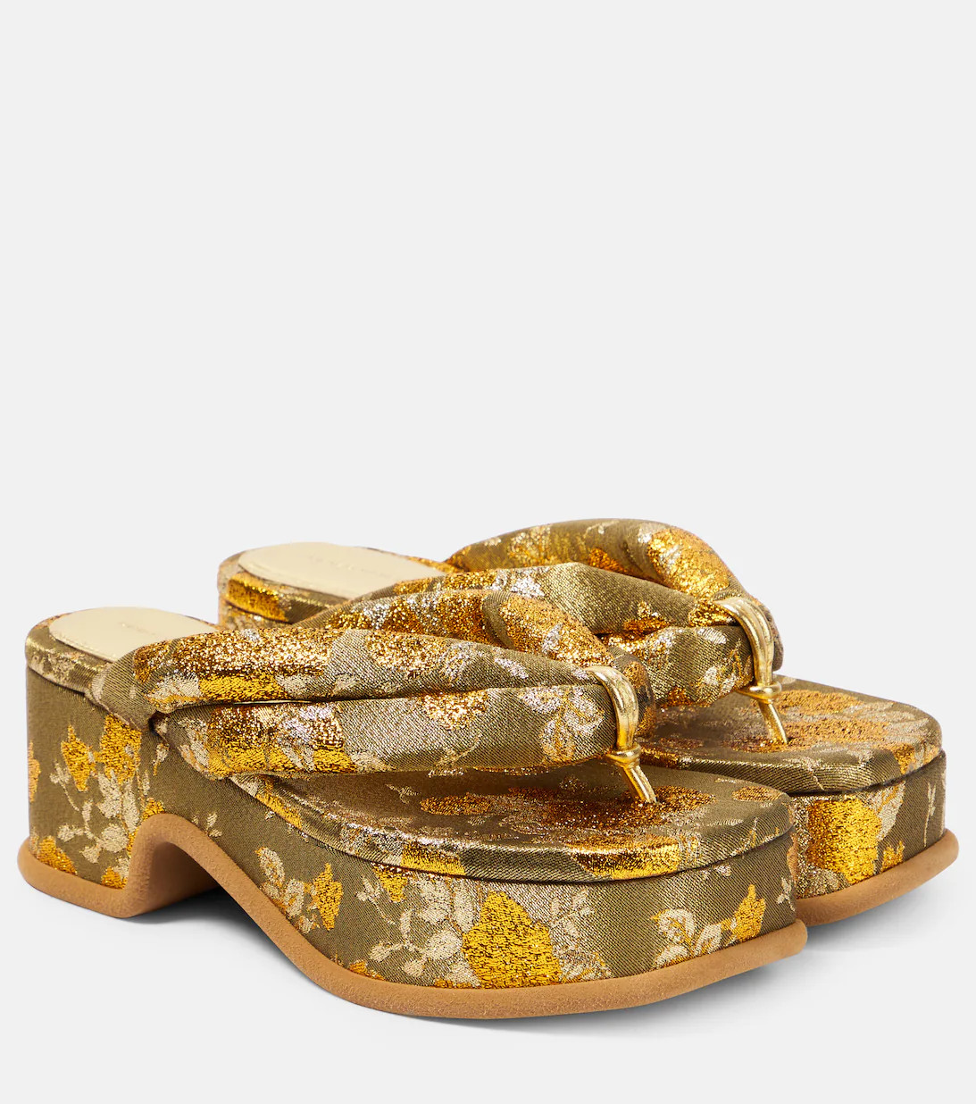 Floral-printed platform thong sandals | Mytheresa (US/CA)