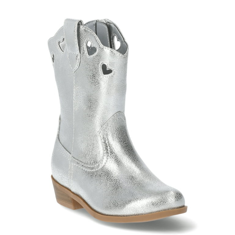 Wonder Nation Toddler Girls Fashion Heart Western Boot | Walmart (US)
