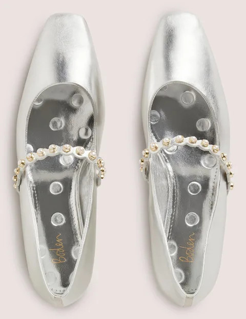 Pearl Strap Ballerina Flats | Boden (UK & IE)