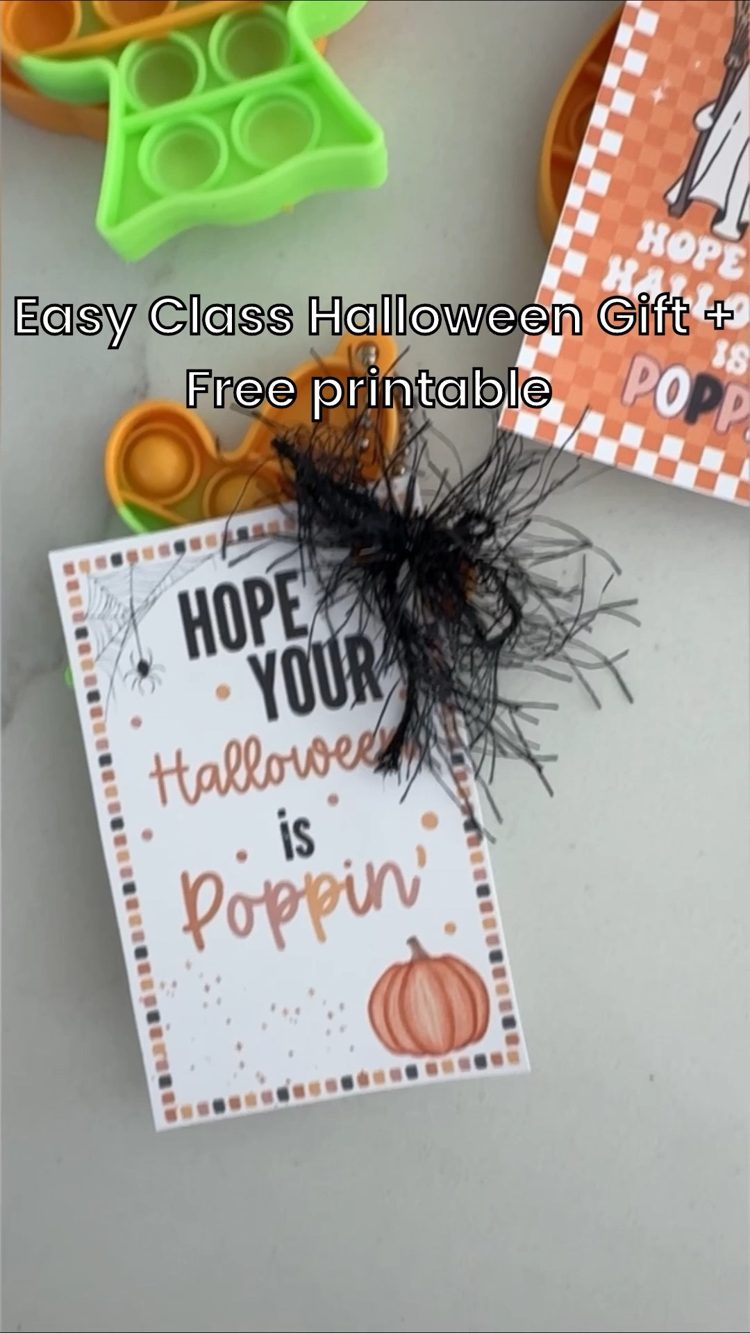 Easy class Halloween gift and a free printable to go with it. Class Halloween gift, Halloween gift idea, non candy Halloween treat 

#LTKSeasonal #LTKFamily