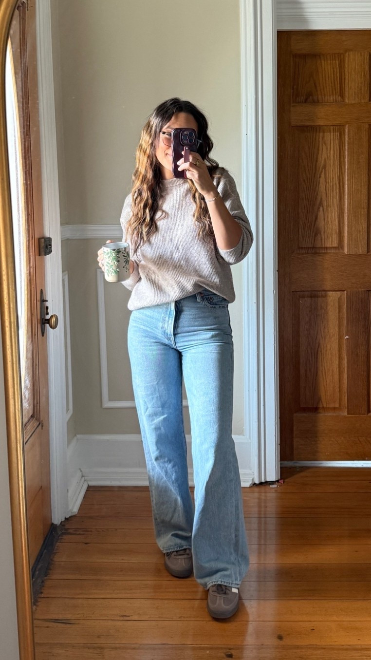 Super soft sweater from HM, Levi’s denim, adidas sambas:)

#LTKootd