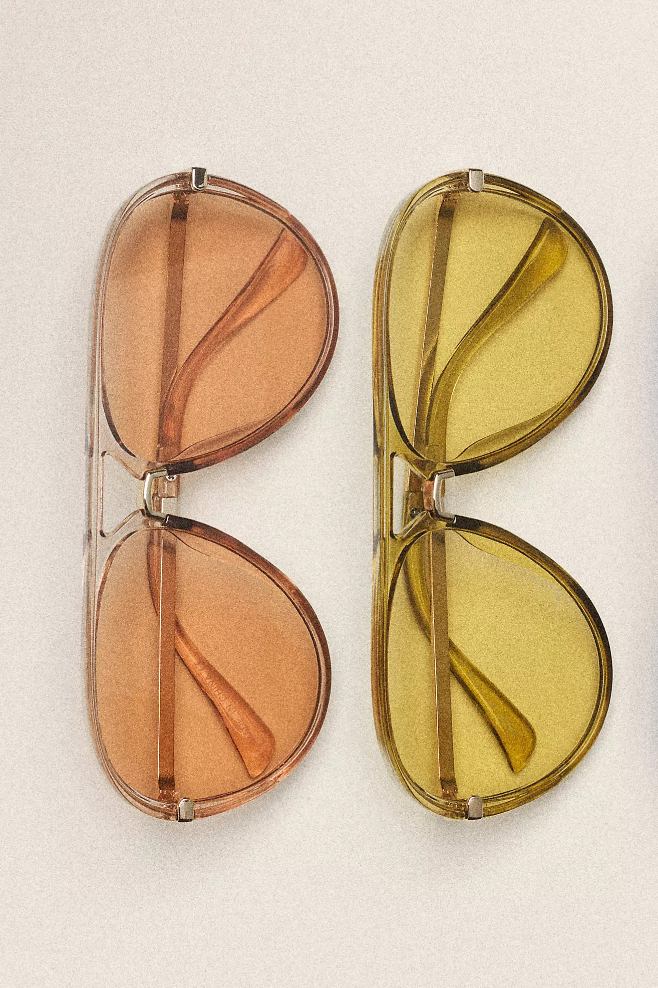 I-SEA Colored Translucent Aviator Sunglasses | Anthropologie (US)