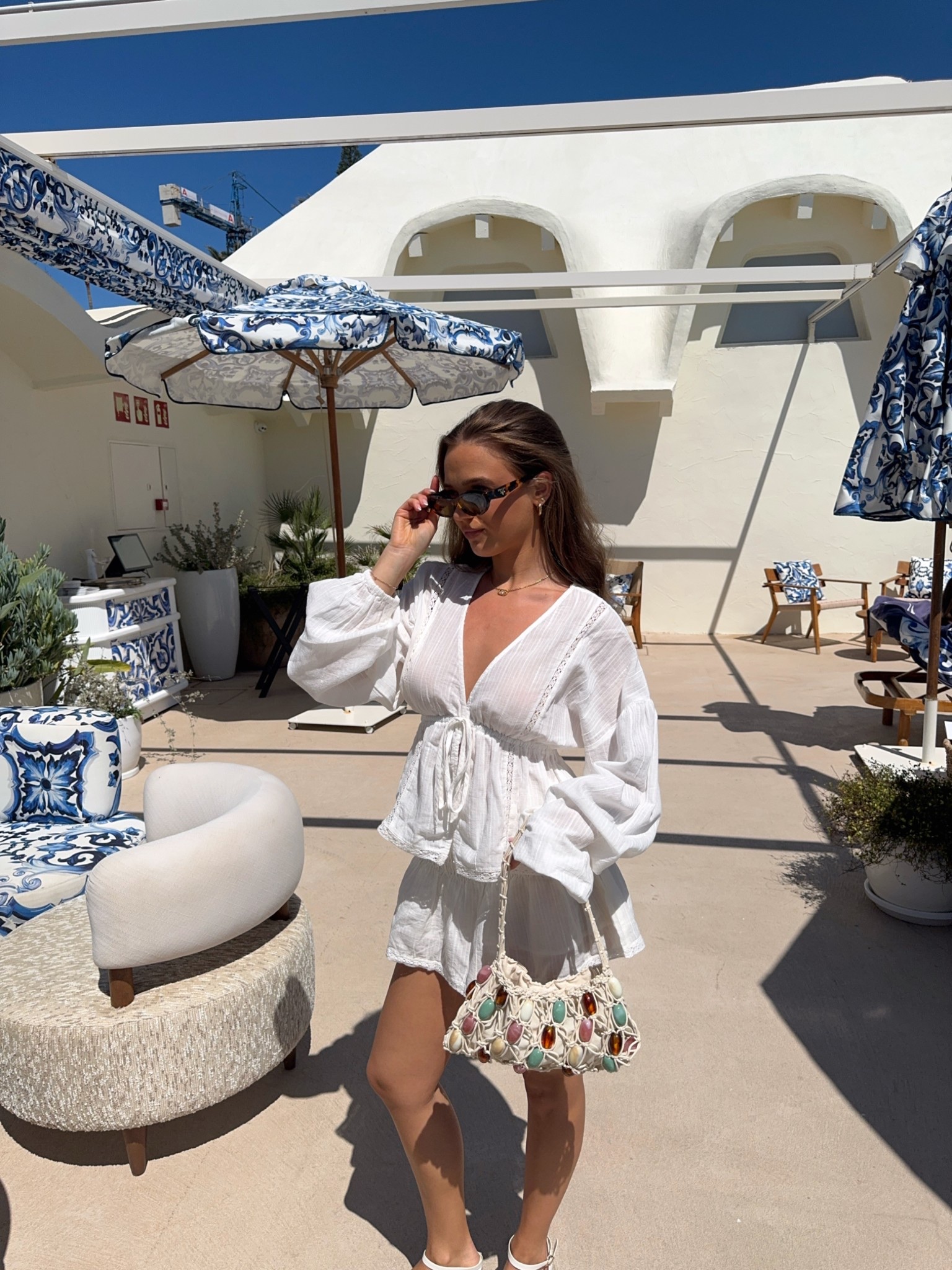 pull & bear coord for summer🦋

white coord set skirt skort beach holiday outfit ootd beach club shirt cover up swim 

#LTKuk #LTKstyletip #LTKsummer