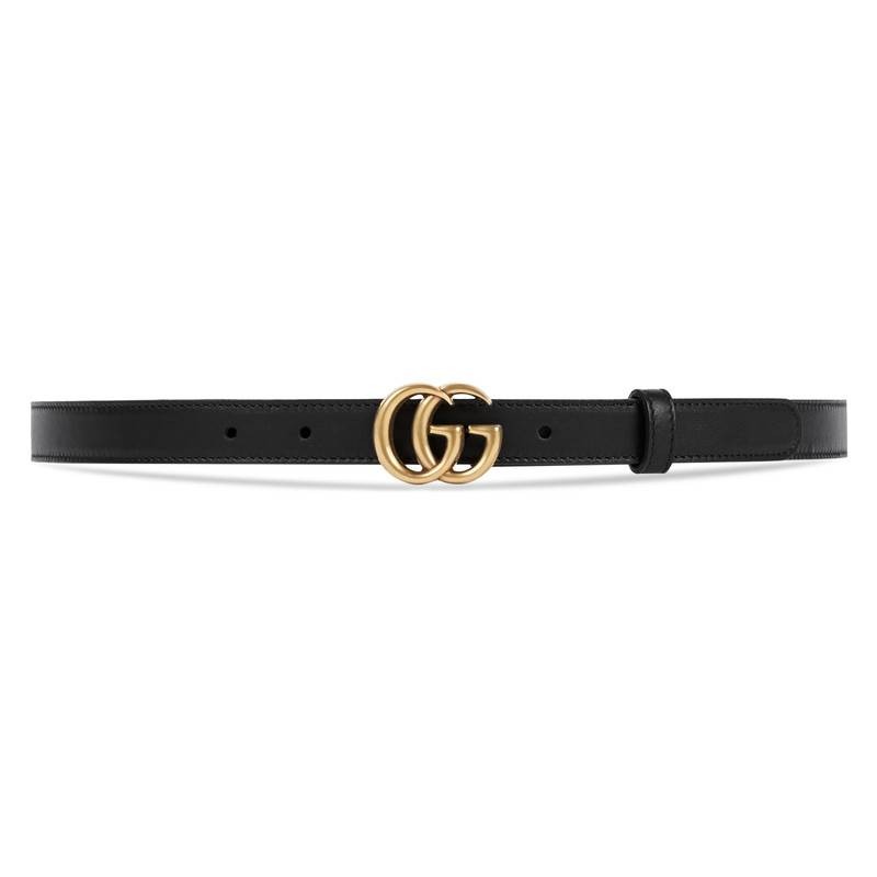 Gucci Leather belt with double G buckle | Gucci (EU)