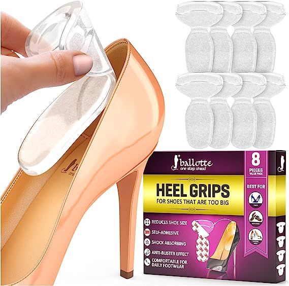 Ballotte Silicone Heel Protector (8 Pack) - Heel Grips Heel Pads Shoe Pads Shoe Inserts for Women... | Amazon (US)