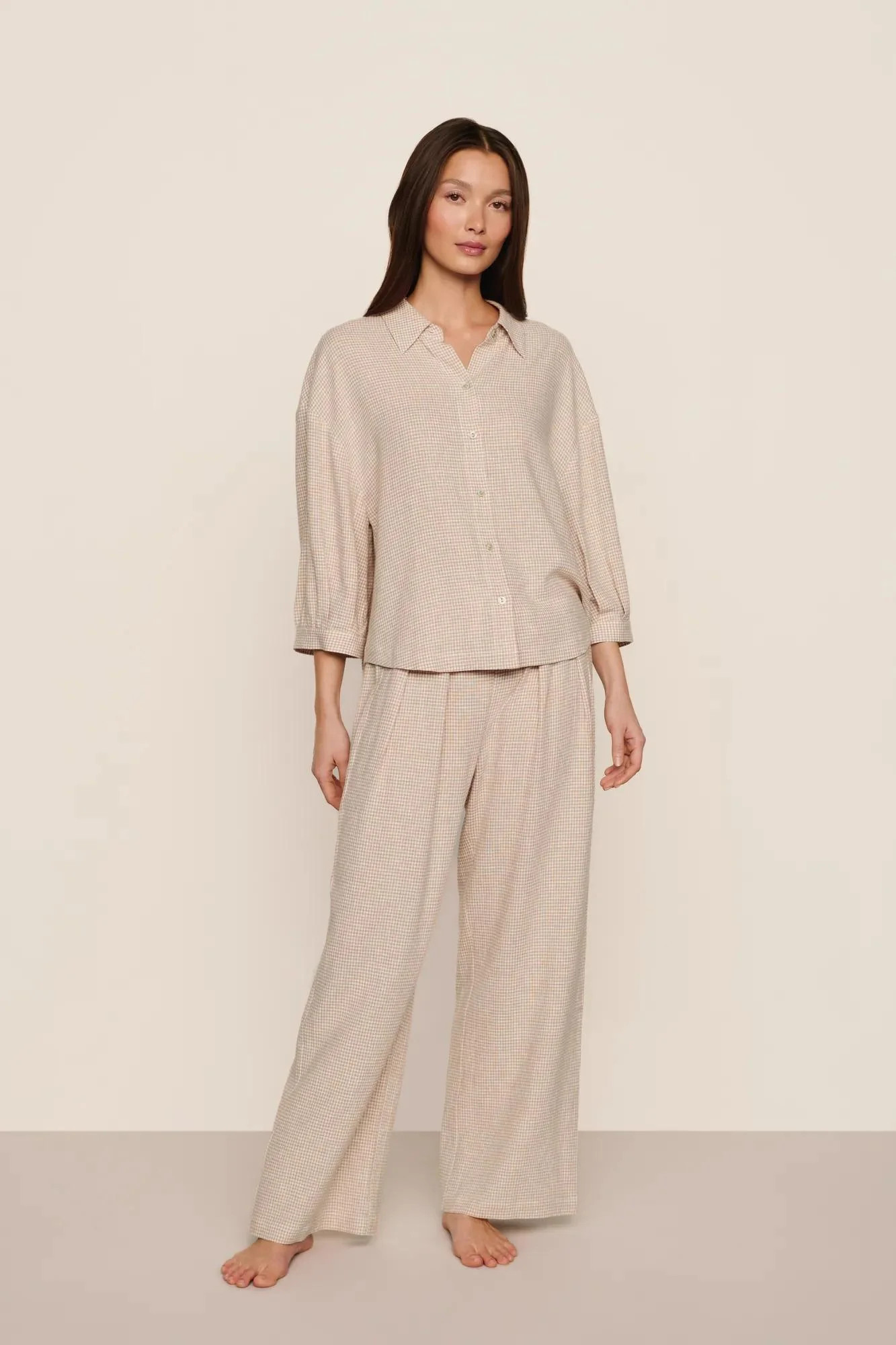 Linen Blend Relaxed Top | Eberjey