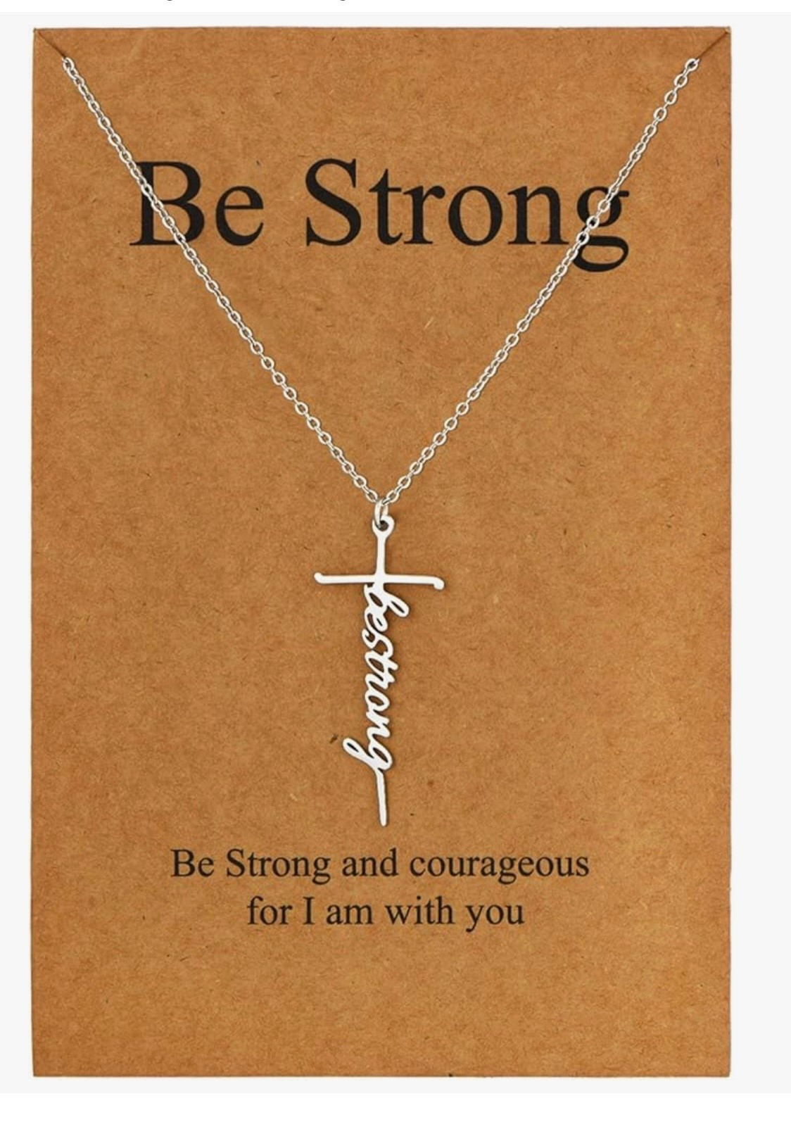 Be Strong cross necklace. Under $10 🏷️ 

#LTKGiftGuide #LTKHoliday #LTKSeasonal