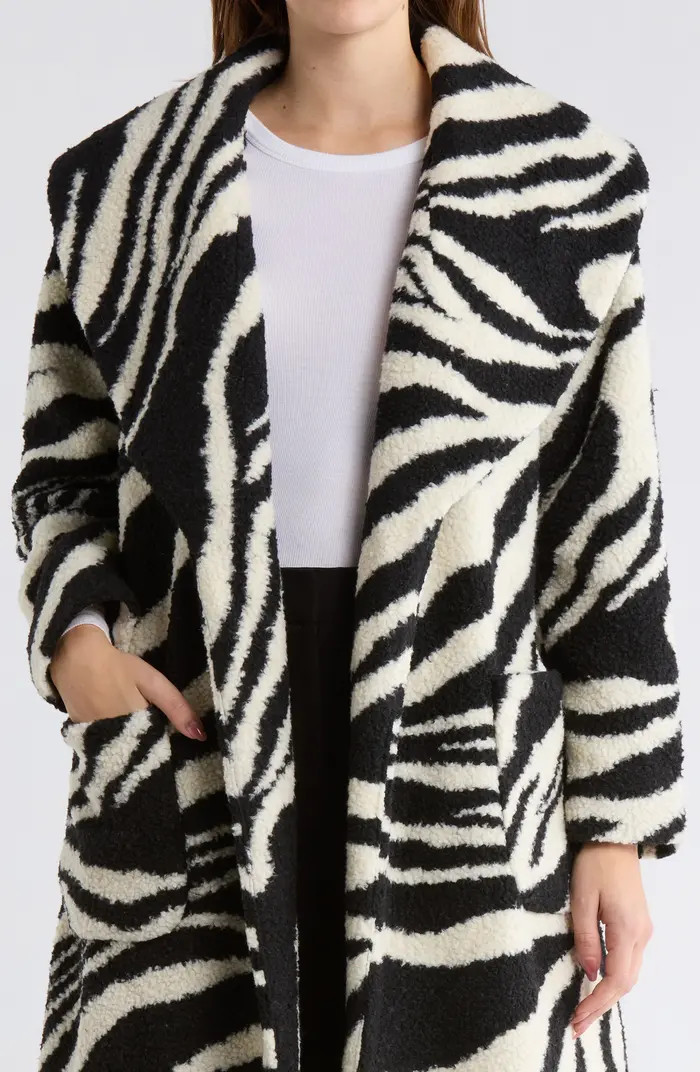 Elea Zebra Stripe Coat | Nordstrom Rack