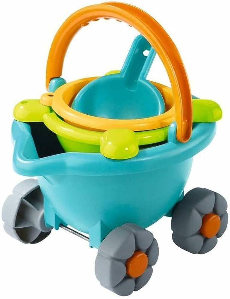 HABA Sand Bucket Scooter - 4 Piece Nesting Beach Toy Set for Toddlers with Portable Sand Bucket, ... | Amazon (US)