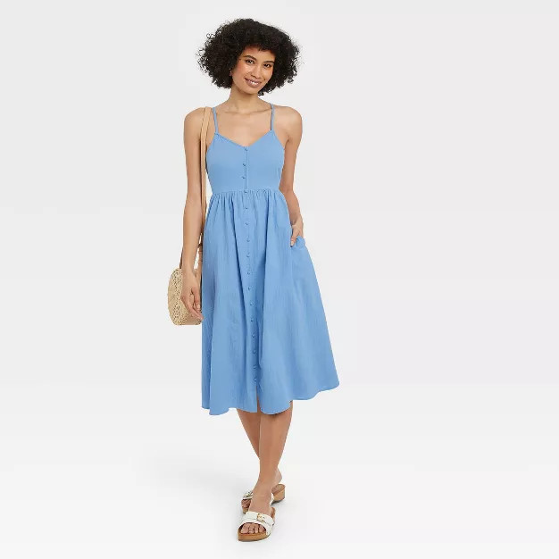 Women's Sleeveless Tie-Back A-Line Dress - Universal Thread™ | Target