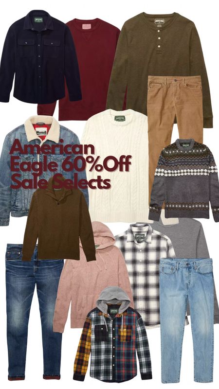 American Eagle 60% Off Sale Items in my Cart! 

#LTKmens #LTKsalealert #LTKunder50