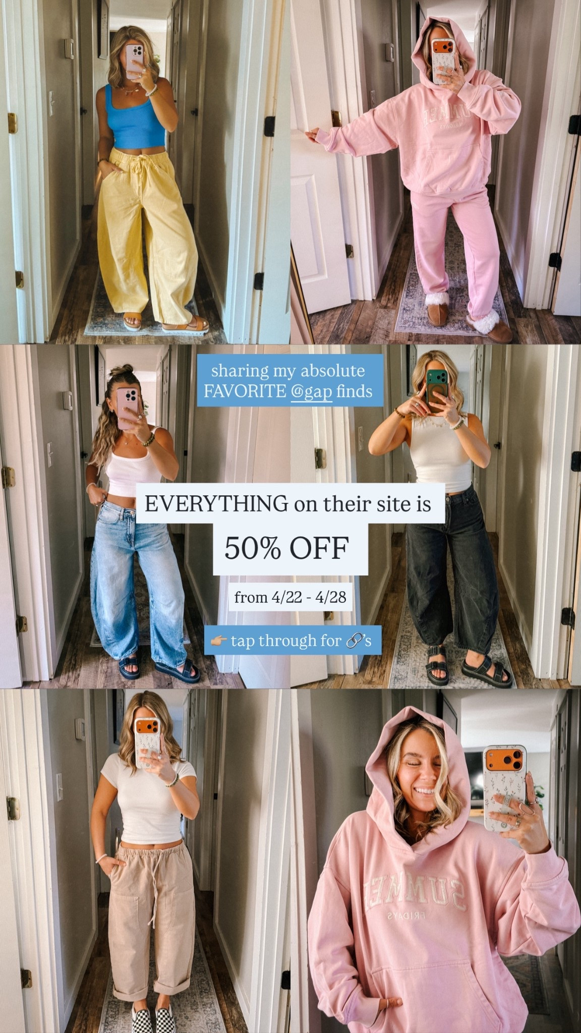 @gapstyle 50% OFF Sale is happening now!!! 4/22-4/28 linking some of my favorites 🫶🏼 

#LTKPetite #LTKSaleAlert #LTKMidsize