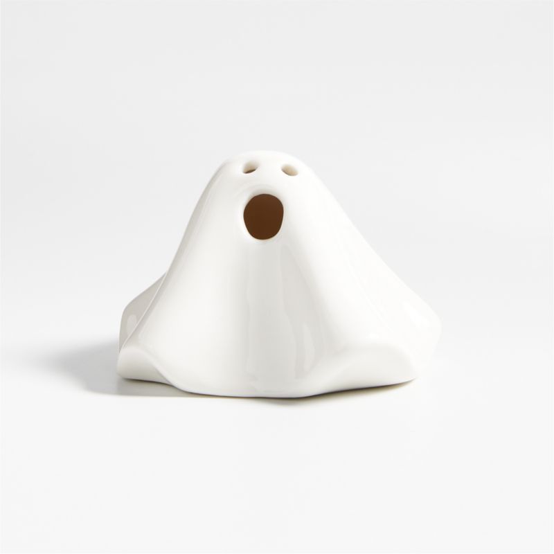 Small LED Halloween Ceramic Ghost Light + Reviews | Crate & Barrel | Crate & Barrel
