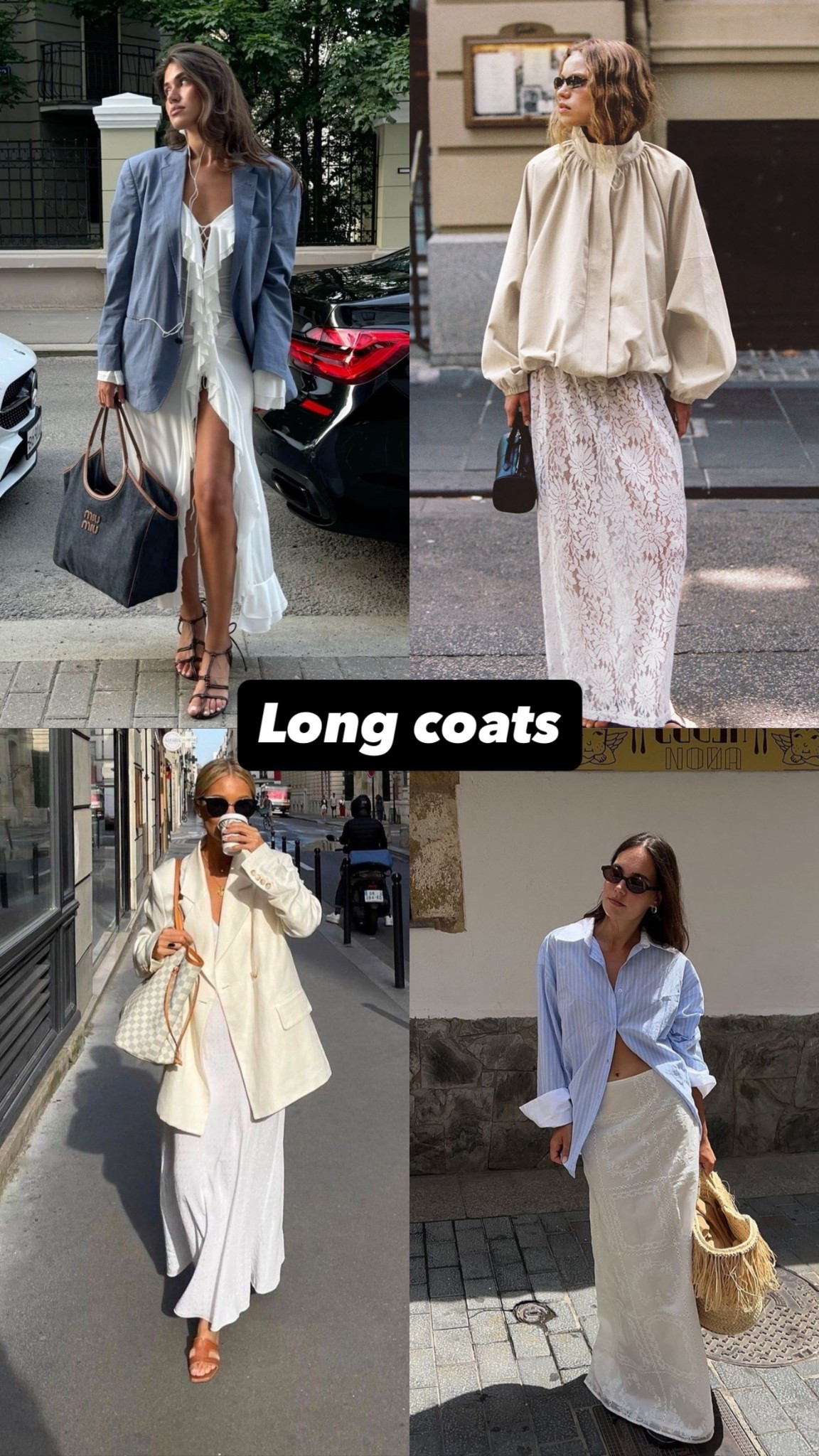 Long coats for summer 