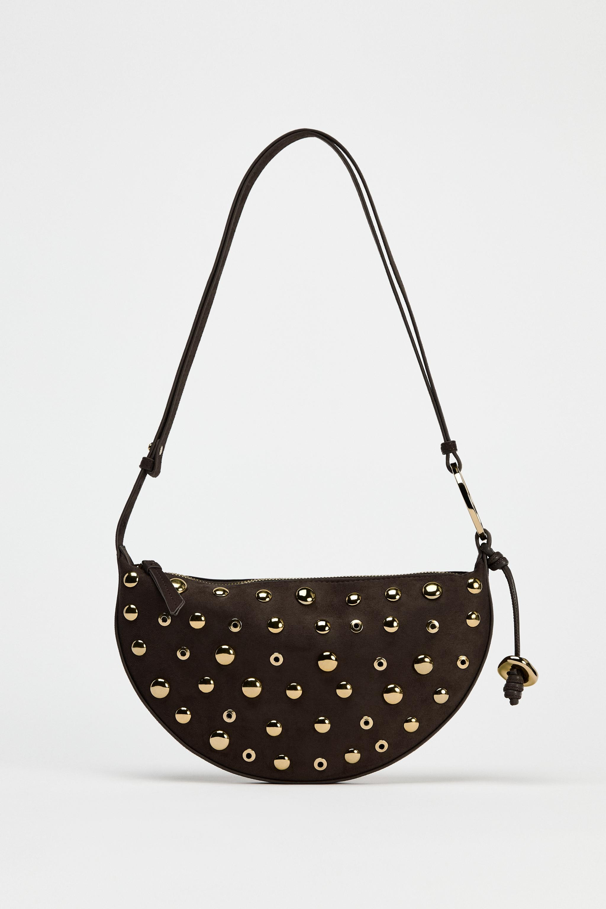 STUDDED SHOULDER BAG | Zara US